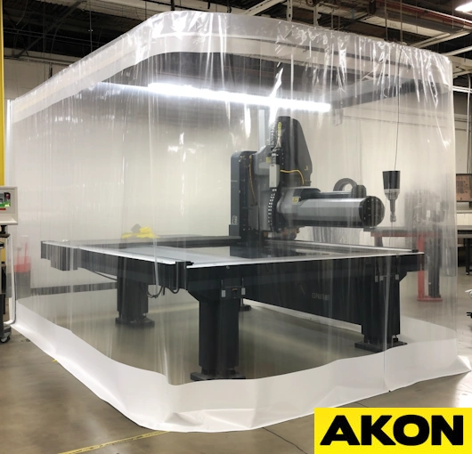 cnc dust enclosure curtains large cnc dust enclosure curtains large