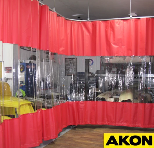 industrial divider curtain with clear panel industrial divider curtain with clear panel