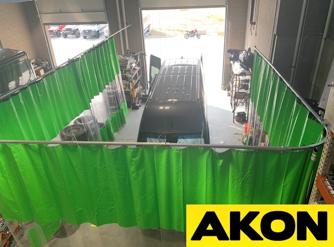 heavy duty industrial sliding curtain Heavy duty industrial curtains slide out-of-the-way