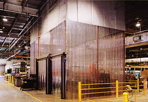 Industrial curtain enclosure
