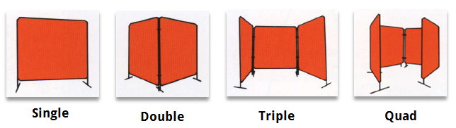 Portable Welding Screen Configurations Portable Welding Screen Configurations