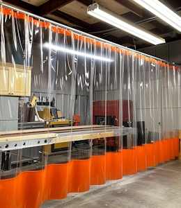 woodworking dust control curtains