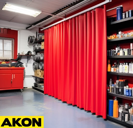 Industrial vinyl curtain walls