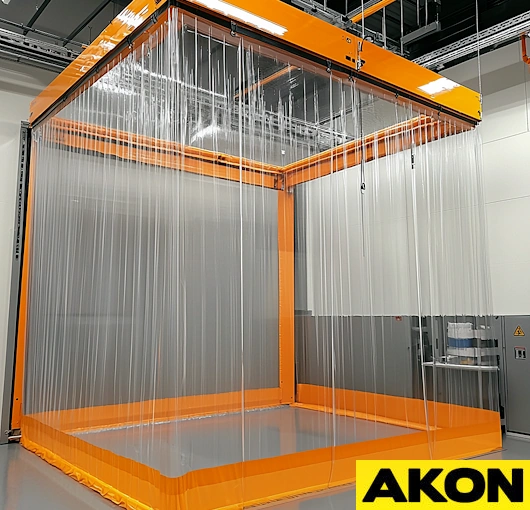 clear curtains for paint spray booth