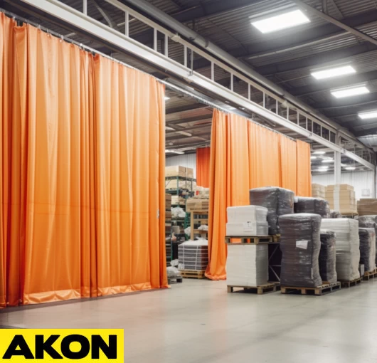 curtains to hide pallet racking