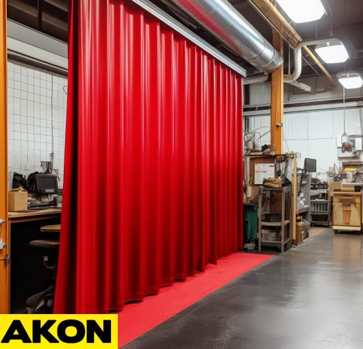 dust curtains for woodshop