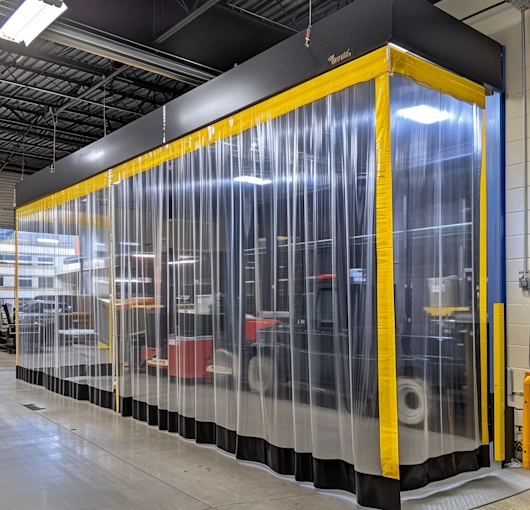 paint spray curtains clear vinyl custom made