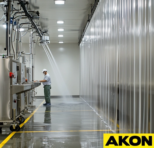 food processing curtains wash down containment