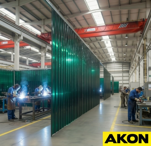 Green Welding Strip Curtains - Image 4