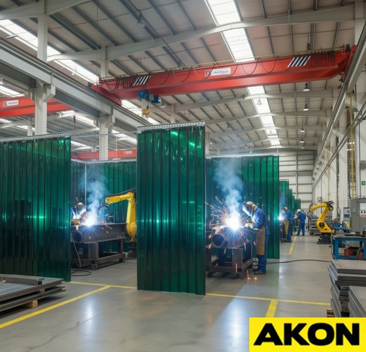 Green Welding Strip Curtains - Image 3