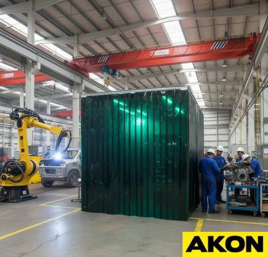 Green Welding Strip Curtains - Image 2