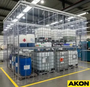 industrial-chemical-curtain-installation