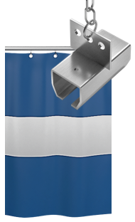 chain and cable drop down industrial curtains chain and cable drop down industrial curtains