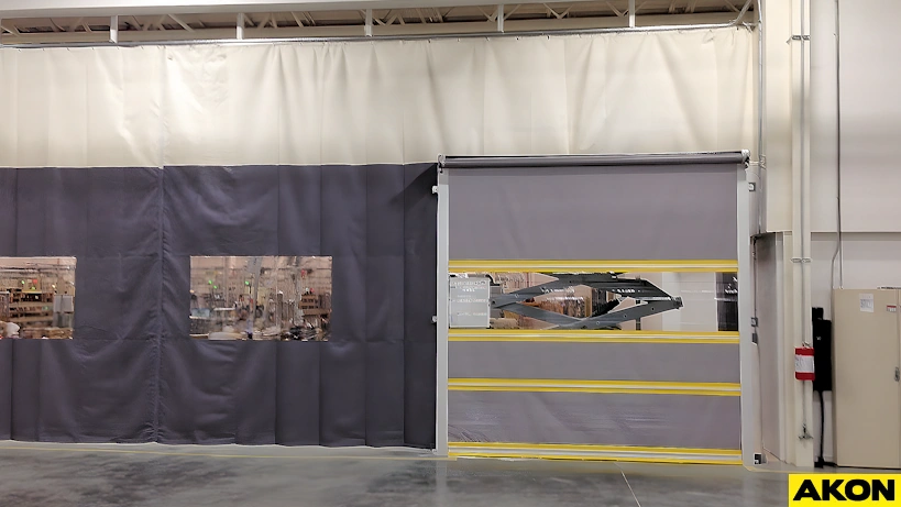 moorized roll up door for curtain wall moorized roll up door for curtain wall