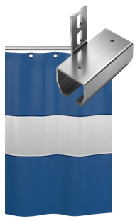 wall mounted industrial curtain wall mounted industrial curtain