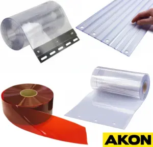 Replacement strips for strip curtains and strip doors maintenance