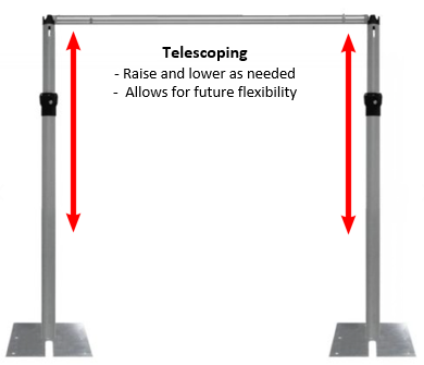 telescoping curtain hardware