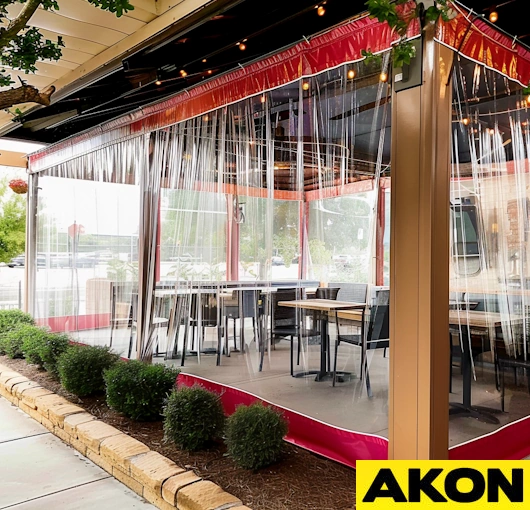 industrial clear curtains custom (3)