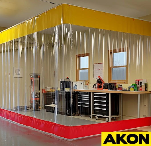 industrial clear curtains custom (6)