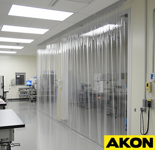 industrial clear curtains custom (7)