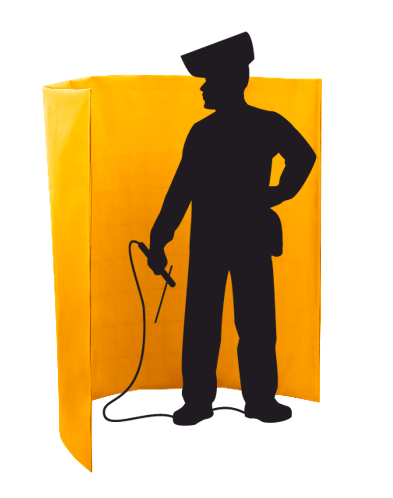 mobile-roll-up-welding-screen Move this welding screen to where you need it