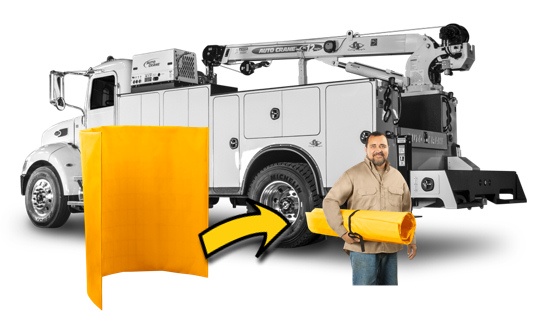 welding-screen-for-service-trucks Portable Welding Screens Made For Service Trucks