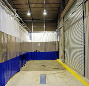 car wash curtains to contain spray