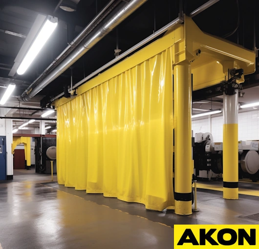 curtains to contain car washing