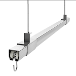 gym divider curtain track