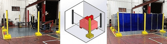 overhead-crane-collapsible-welding-screen overhead-crane-collapsible-welding-screen