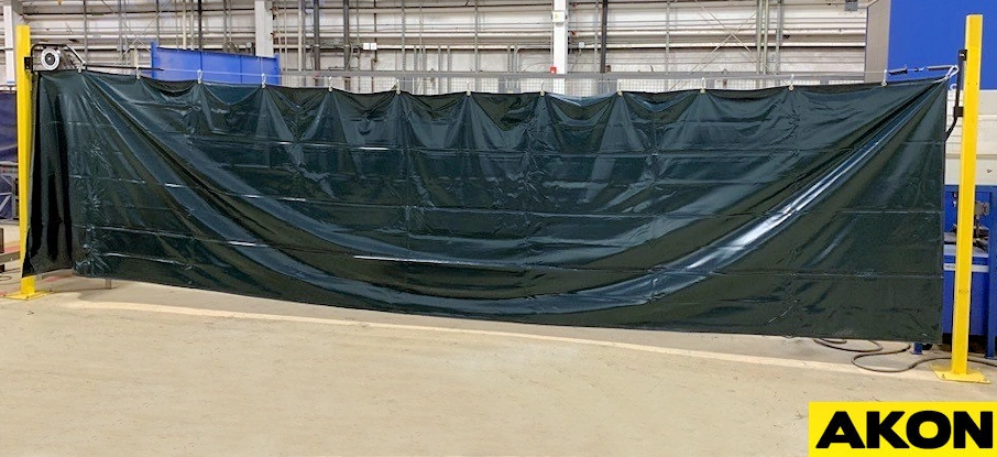 retractable curtain on cable reel retractable curtain on cable reel