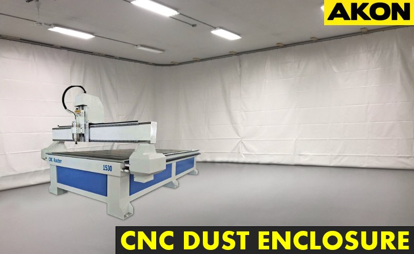 large cnc dust enclosure curtains large cnc machine dust enclosure curtains