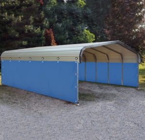 Carport side covers and curtains
