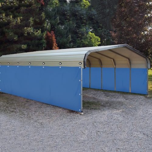 Carport side covers and curtains