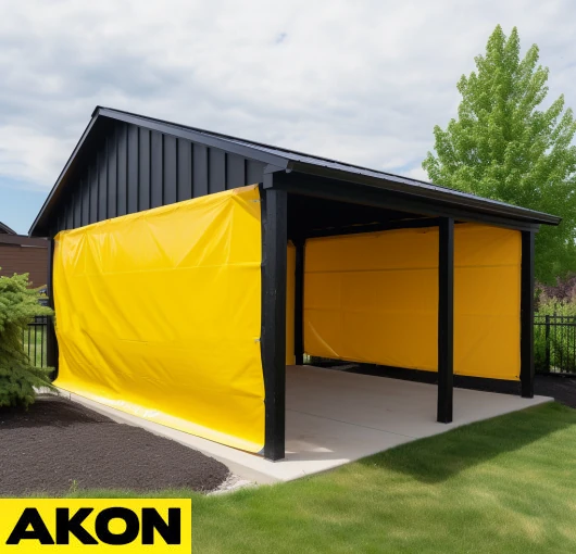 carport curtain sides tarps