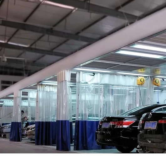 prep booth enclosure curtains