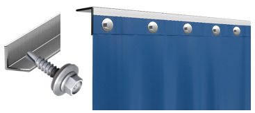 static mounted aluminum angle industrial curtain static mounted aluminum angle industrial curtain