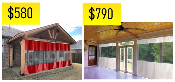 Budget prices for outdoor clear curtains Budget prices for outdoor clear curtains