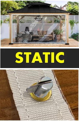 clear static mounted outdoor curtains clear static mounted outdoor curtains