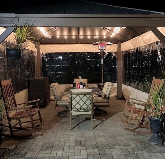 outdoor waterproof pergola curtains