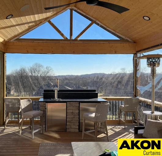 Outdoor Tarp Curtain Walls Clear