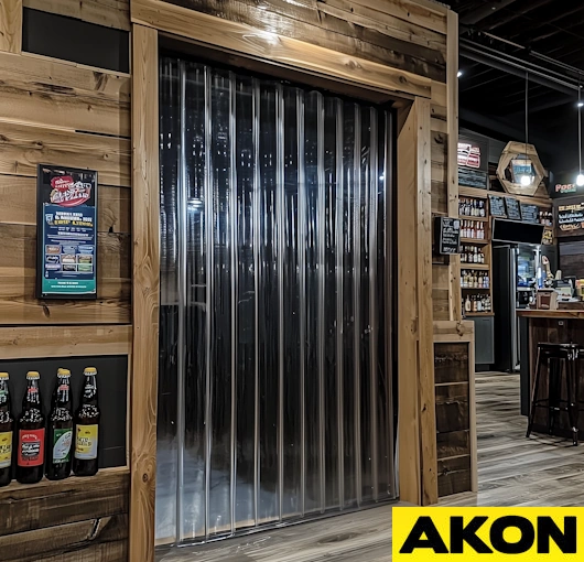 flap door strips clear pvc