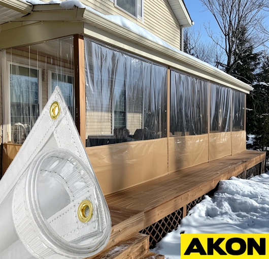 outdoor tarp curtain walls