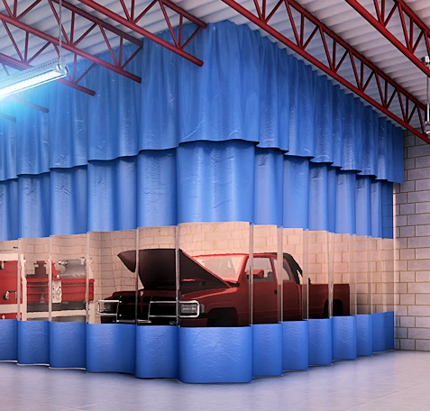 aluminum-dust-curtain-enclosure aluminum-dust-curtain-enclosure