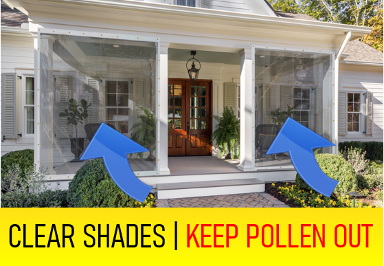 how to keep pollen off screened porch how to keep pollen off screened porch