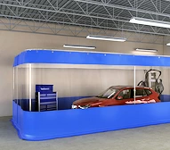 paint and sanding prep room enclosure