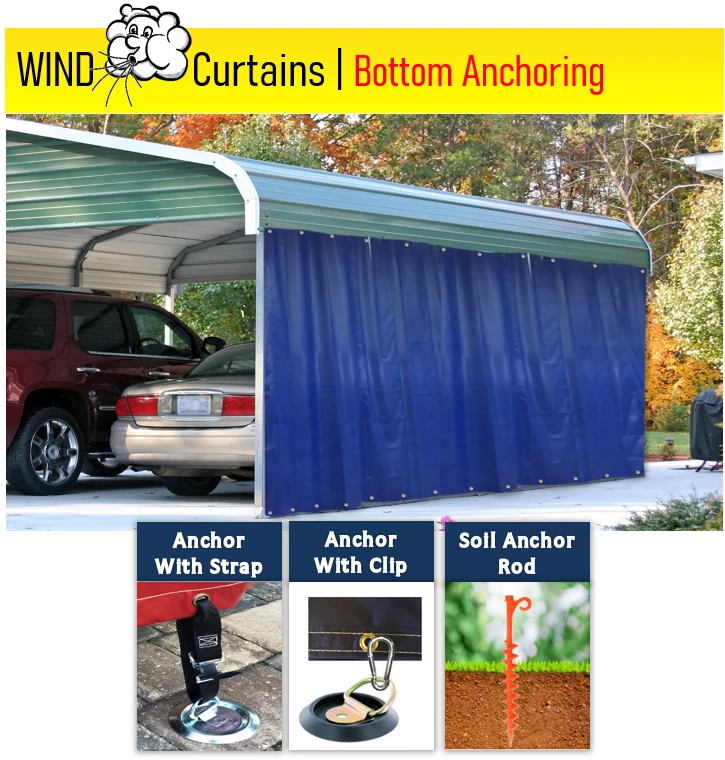 wind blocking curtains that anchor wind blocking curtains that anchor