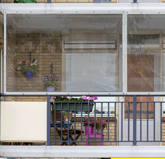 balcony rain tarp curtains clear