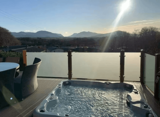 frosted glass for hot tubs
