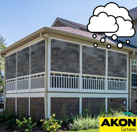 screen porch winter curtains